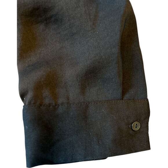 EUC  $78 Avec Les Filles Black Hoodie Style Top Silky Look and Feel Size Small - Picture 6 of 10